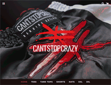Tablet Screenshot of cantstopcrazy.com